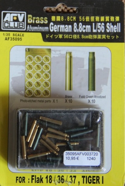Afv Club - 8,8 mm L/56 SHELL CASE Afv Club - 8,8 mm L/56 SHELL CASE
